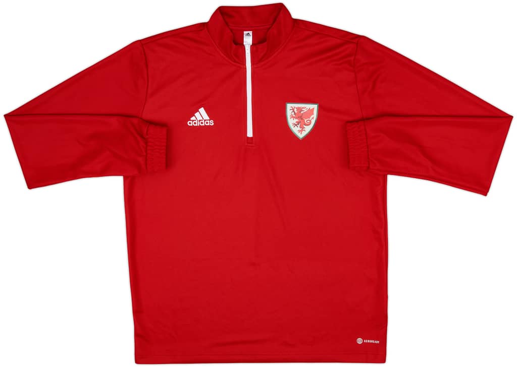 2023-24 Wales adidas 1/4 Zip Drill Top - 8/10 - (L)