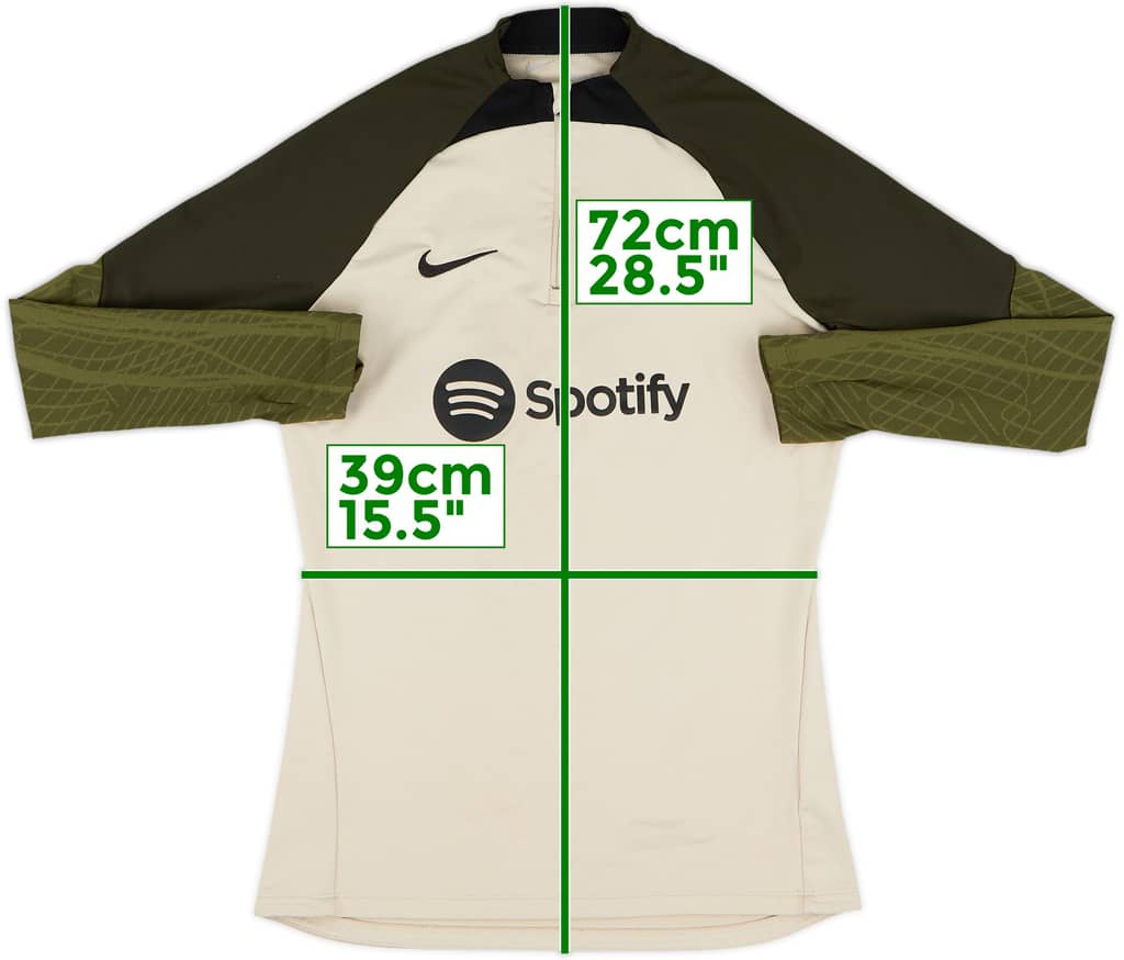 2023-24 Barcelona adidas 1/4 Zip Sweat Top - 8/10 - (S)