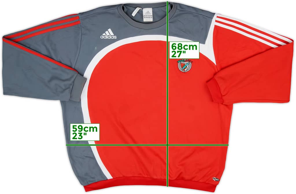 2006-07 Benfica adidas Sweat Top - 7/10 - (XL)