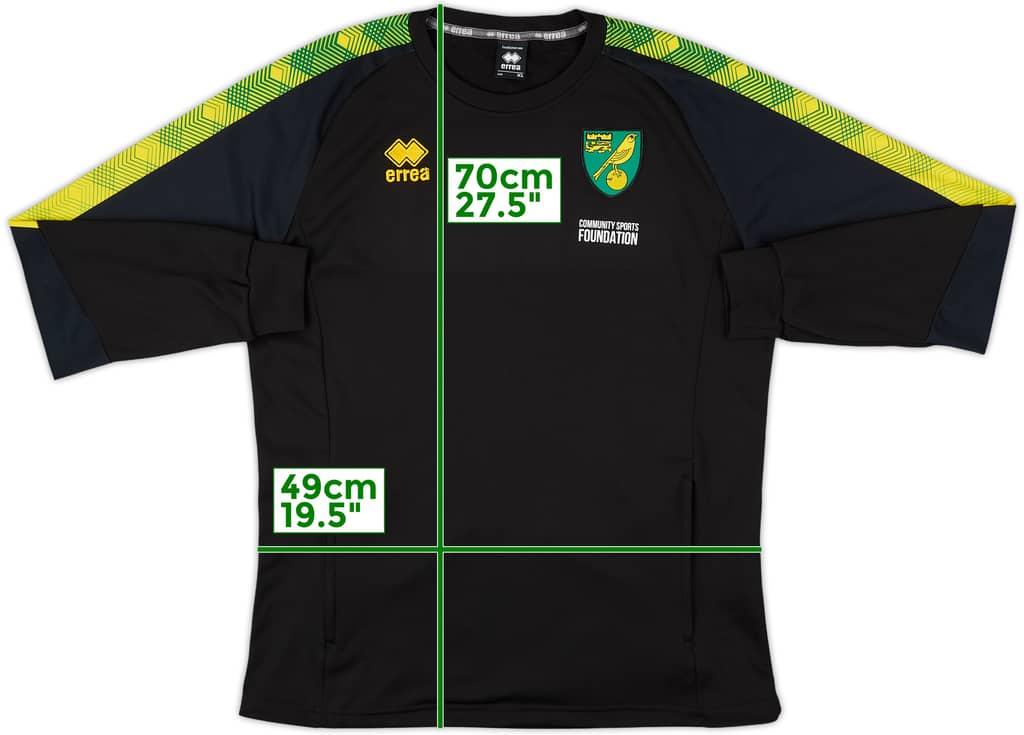 2019-20 Norwich Errea Sweat Top - 9/10 - (XL)