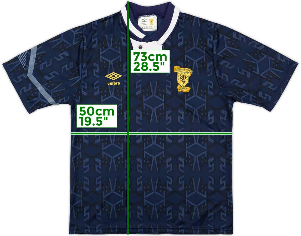 1991-94 Scotland Home Shirt - 9/10 - (M)