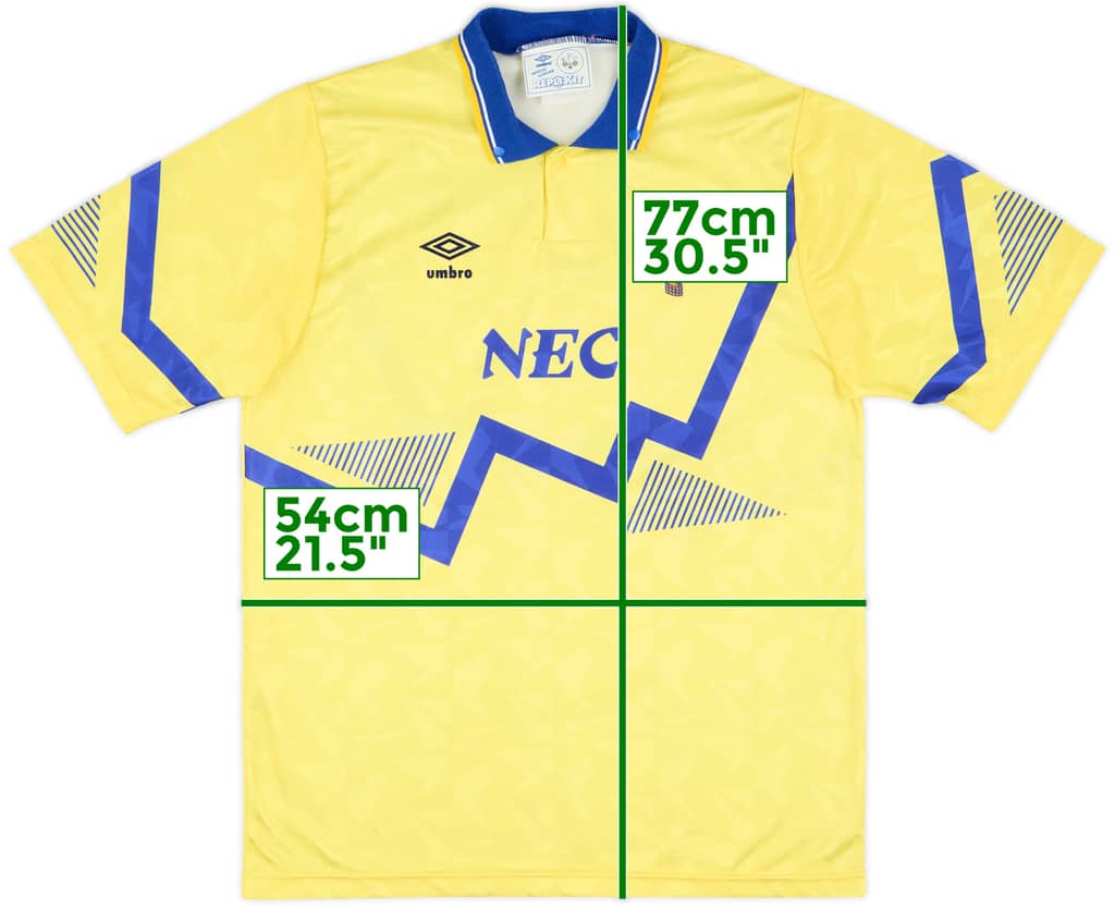 1990-92 Everton Away Shirt - 10/10 - (L)