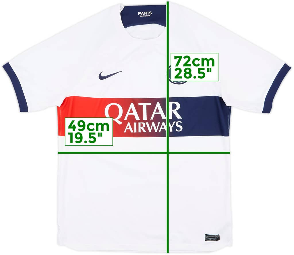 2023-24 Paris Saint-Germain Away Shirt - 9/10 - (M)