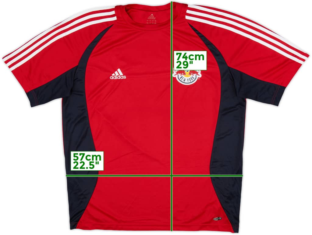 2008-09 New York Red Bulls adidas Training Shirt - 8/10 - (L)