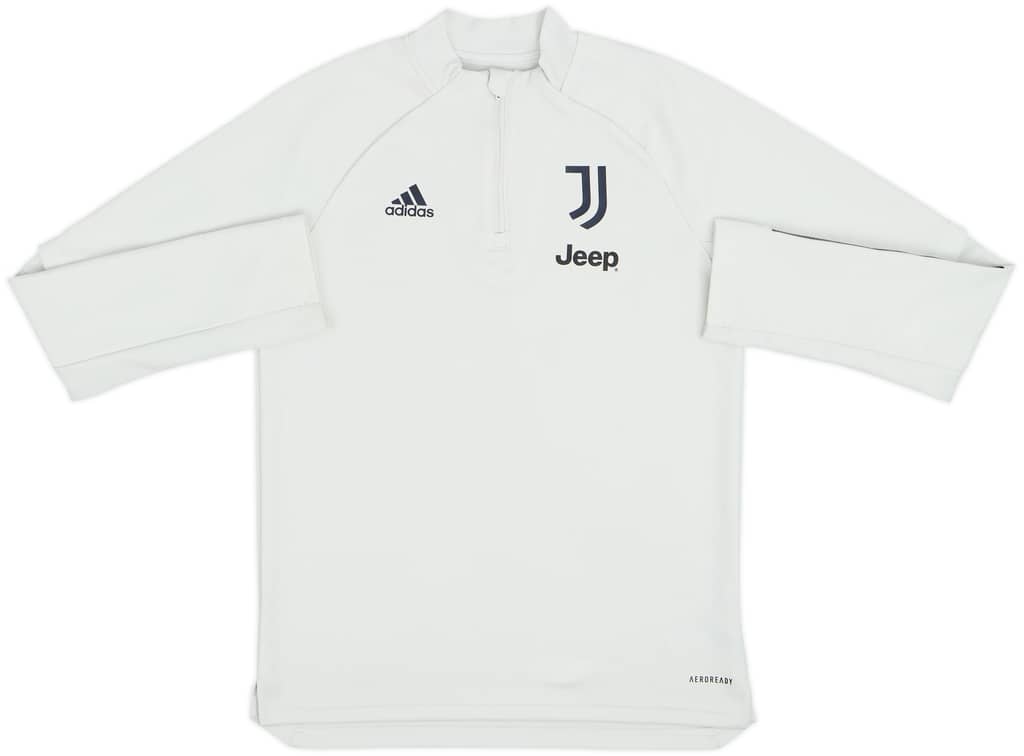 2020-21 Juventus adidas 1/4 Zip Drill Top - 7/10 - (M.Boys)