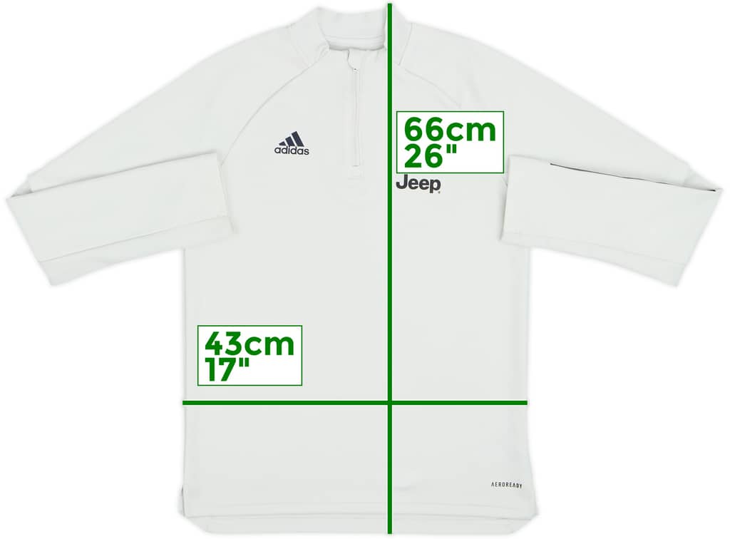 2020-21 Juventus adidas 1/4 Zip Drill Top - 7/10 - (M.Boys)