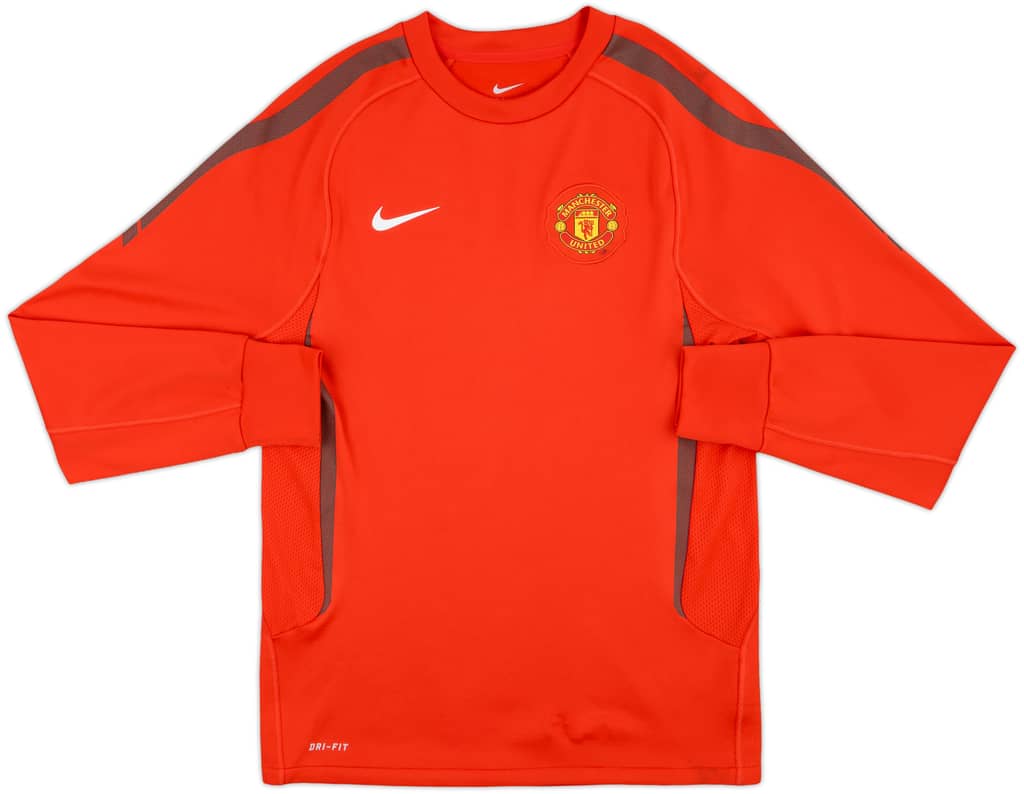 2010-11 Manchester United Nike Sweat Top - 7/10 - (S)