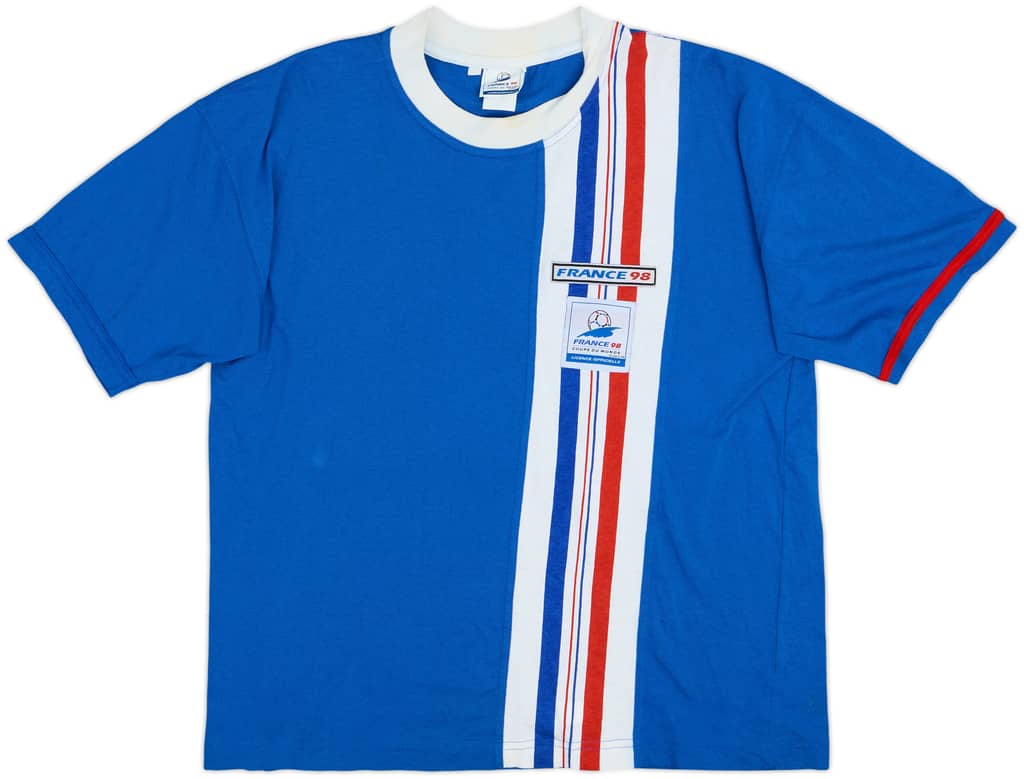 1998 France Coupe du Monde 98 Cotton Tee - 9/10 - (M)