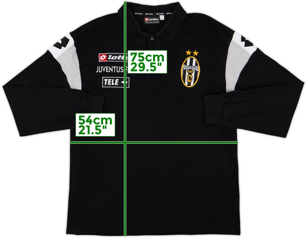 2000-01 Juventus Lotto Polo L/S Shirt - 8/10 - (L)