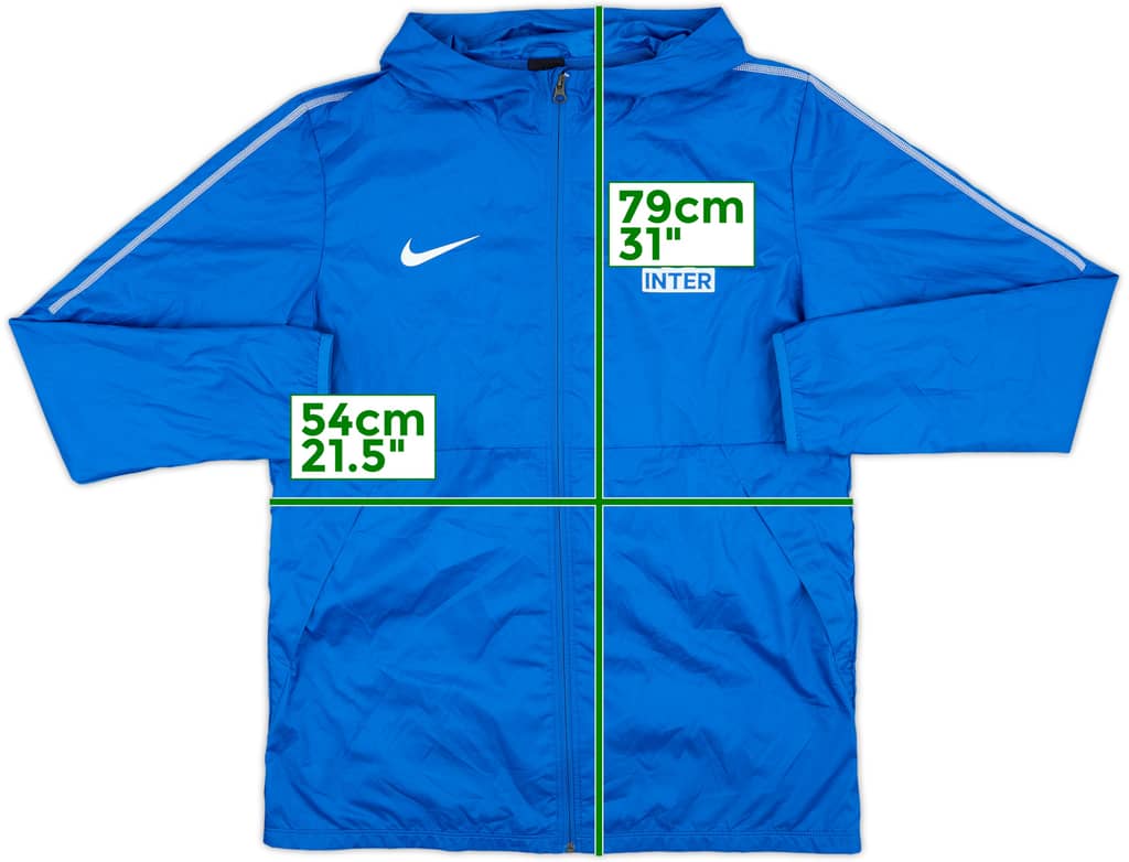 2018-19 Inter Milan Hooded Rain Coat - 10/10 - (L)