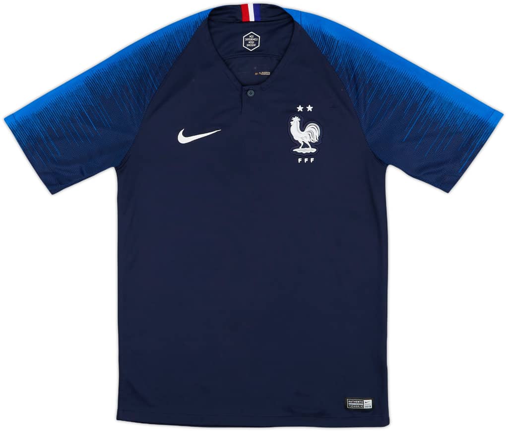 2018 France Home Shirt - 7/10 - (S)