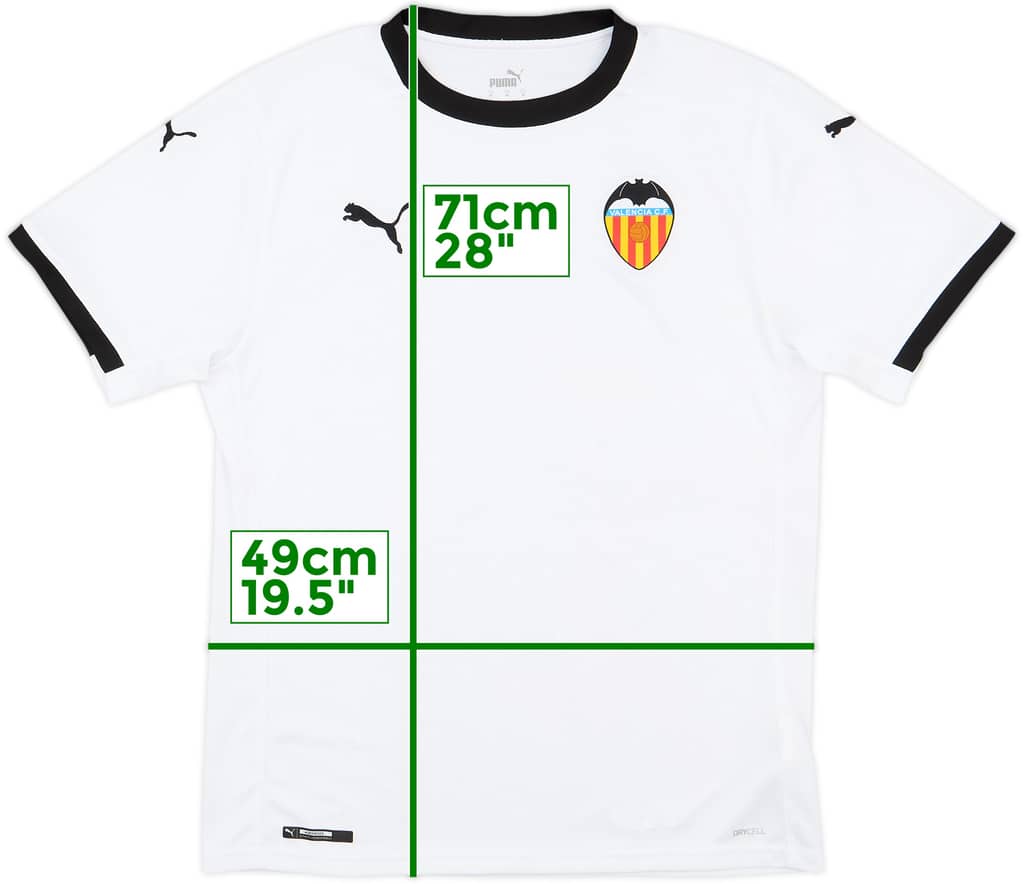 2020-21 Valencia Home Shirt - 8/10 - (M)