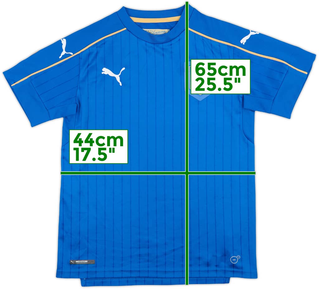 2016-17 Italy Home Shirt - 9/10 - (XL.Boys)