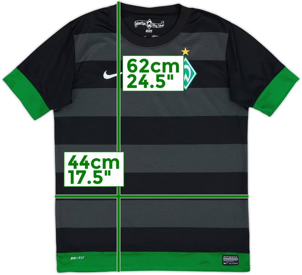 2012-13 Werder Bremen Away Shirt - 9/10 - (L.Boys)