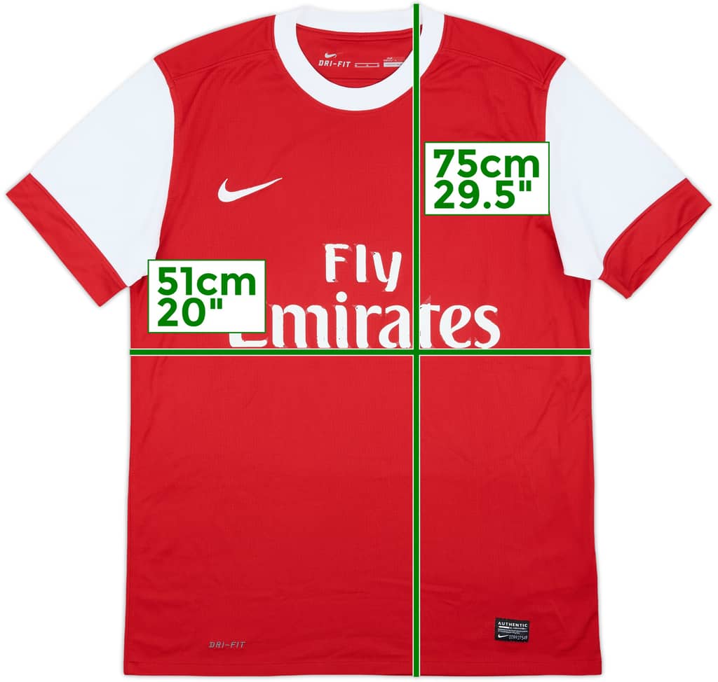 2010-11 Arsenal Home Shirt - 5/10 - (M)