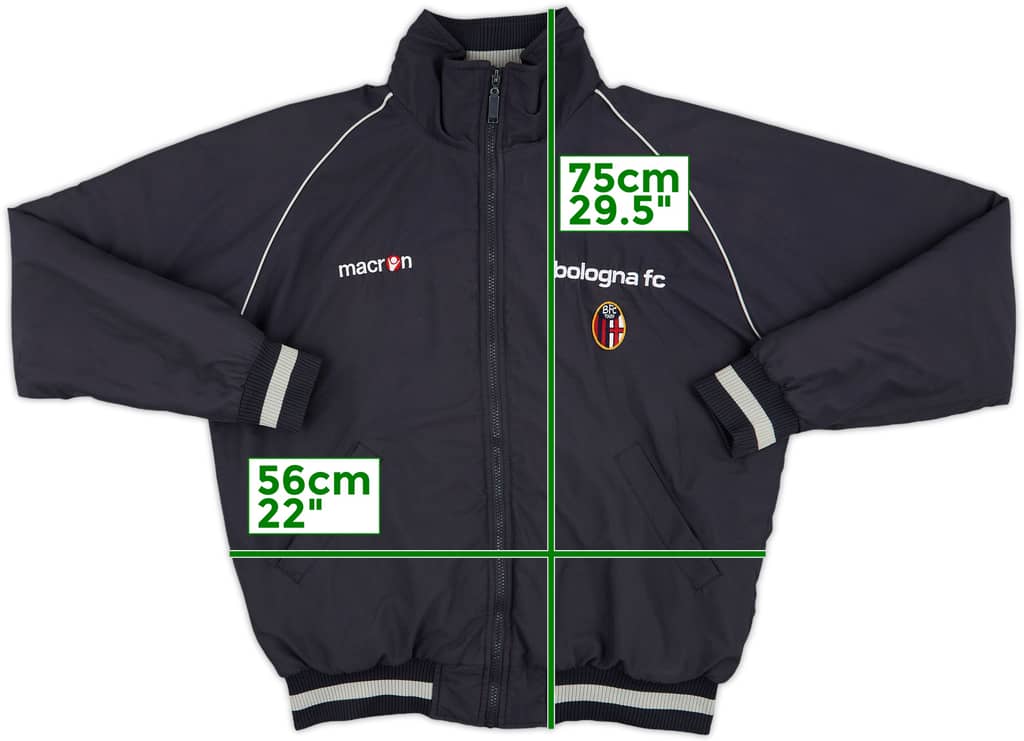 2006-08 Bologna Macron Track Jacket - 8/10 - (L)
