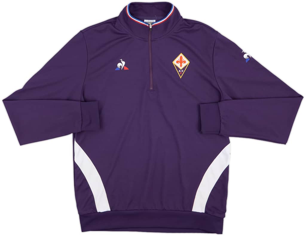 2018-19 Fiorentina Le Coq Sportif 1/4 Zip Drill Top - 8/10 - (L)