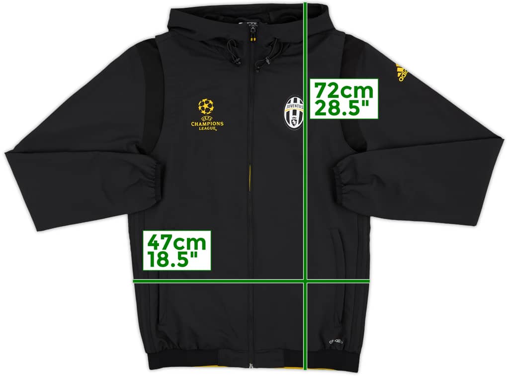 2016-17 Juventus adidas CL Hooded Track Jacket - 9/10 - (S)