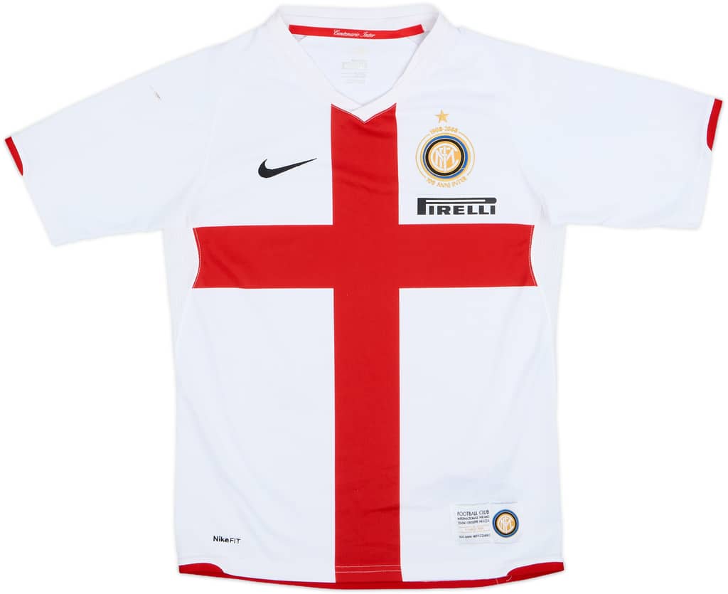 2007-08 Inter Milan Centenary Away Shirt - 7/10 - (L.Boys)