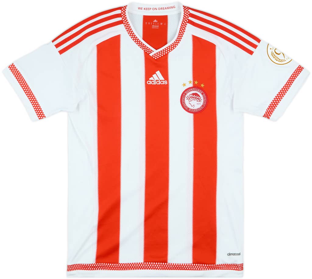 2015-16 Olympiakos Home Shirt - 8/10 - (S)