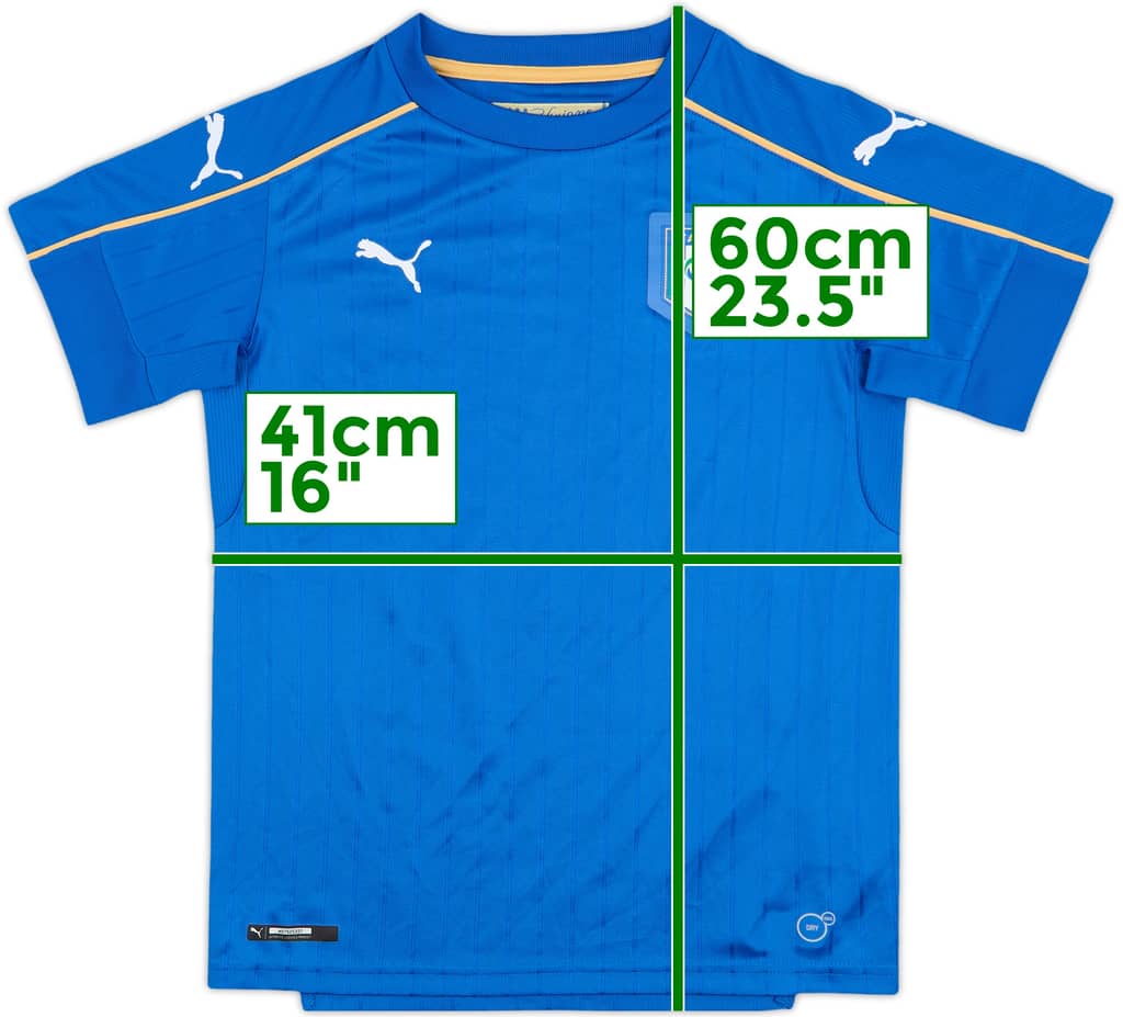 2016-17 Italy Home Shirt - 9/10 - (M.Boys)
