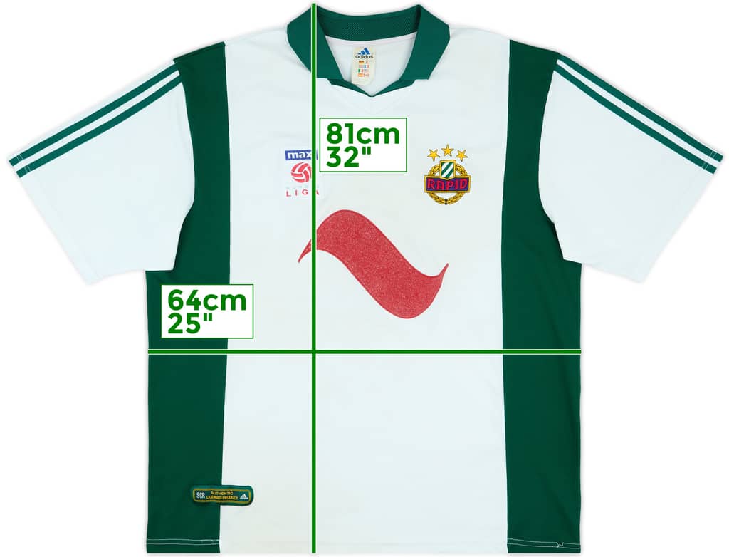 2001-03 Rapid Vienna Home Shirt - 5/10 - (XXL)