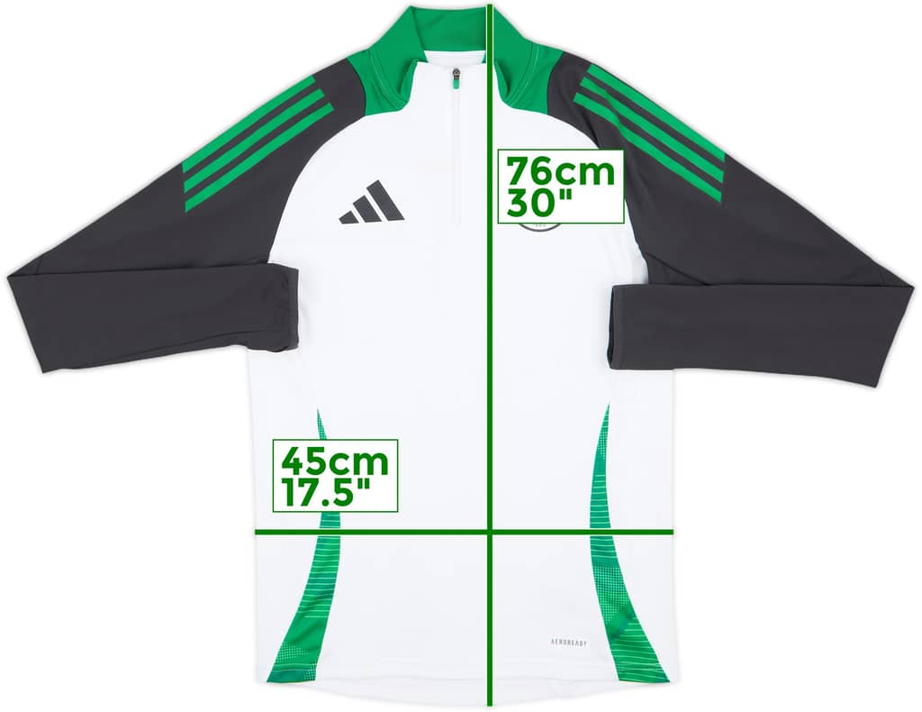 2024-25 Celtic adidas 1/4 Zip Drill Top - 6/10 - (S)