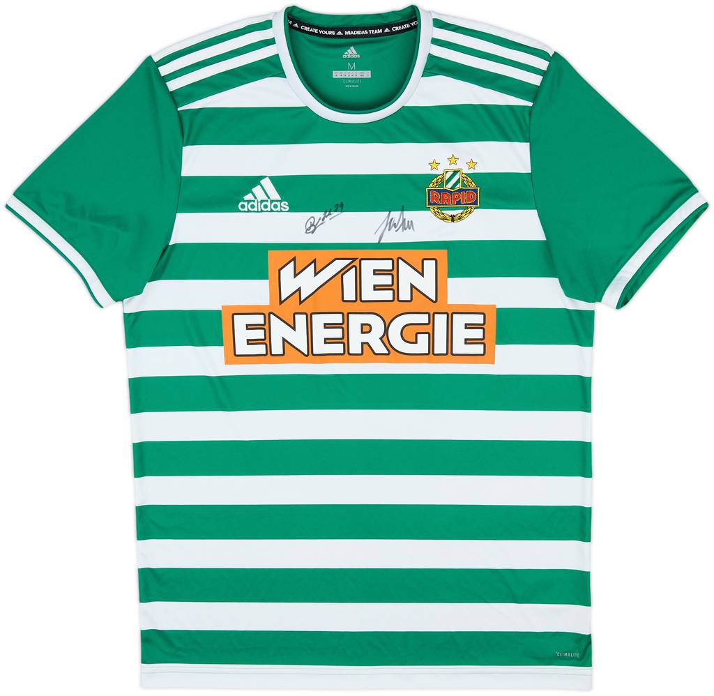 2019-20 Rapid Vienna Signed Home Shirt - 8/10 - (M)