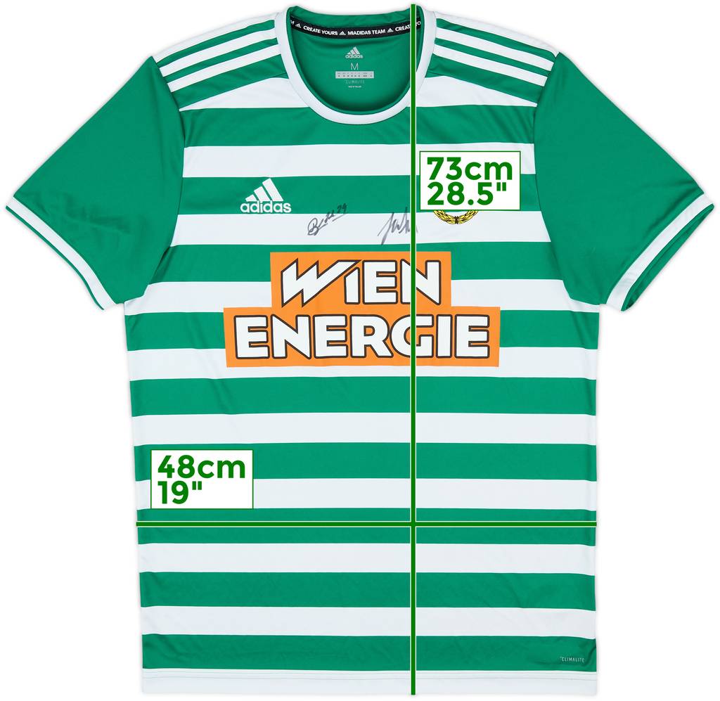 2019-20 Rapid Vienna Signed Home Shirt - 8/10 - (M)