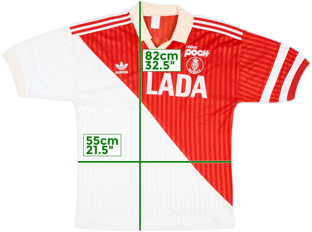 1990-91 Monaco Home Shirt - 8/10 - (L)