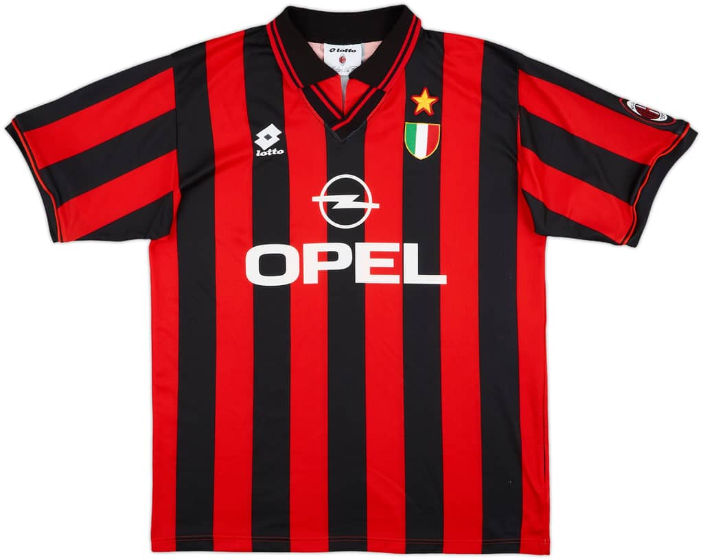 1994-95 AC Milan Home Shirt - 8/10 - (L)