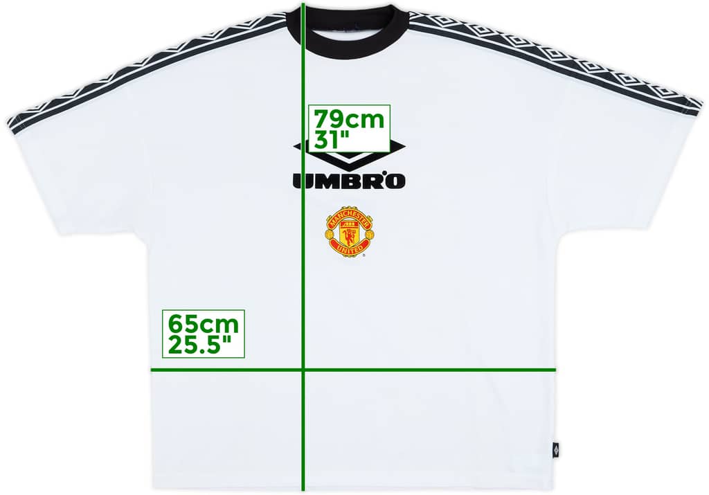 1994-96 Manchester United Umbro Training Shirt - 8/10 - (XL)