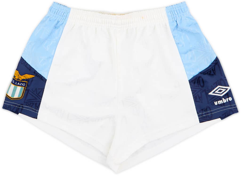 1991-93 Lazio Umbro Home Shorts - 8/10 - (L.Boys)