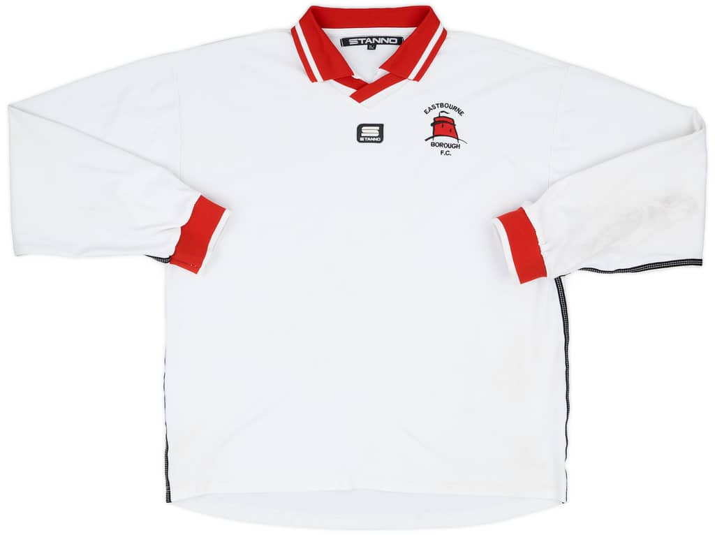 2001-03 Eastbourne Borough Match Issue Away L/S Shirt #14