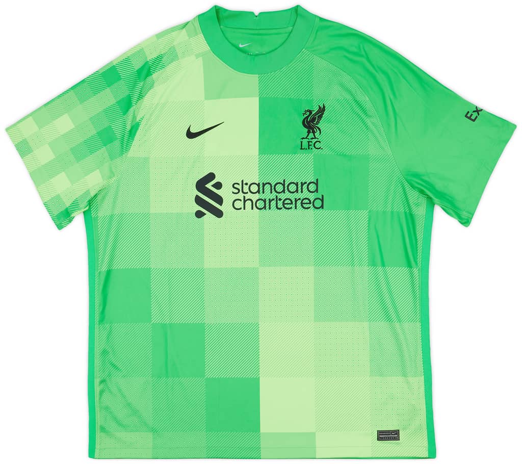 2021-22 Liverpool GK S/S Shirt A.Becker #1 - 9/10 - (XXL)