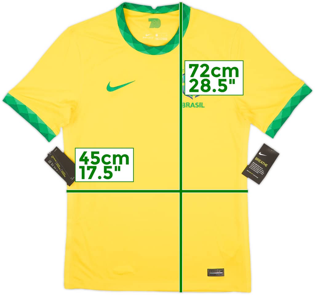 2020-21 Brazil Home Shirt (S)