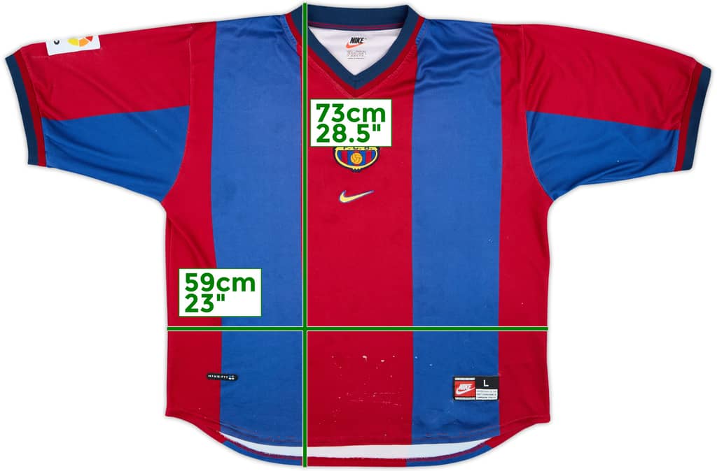 1998-00 Barcelona Home Shirt - 4/10 - (L)