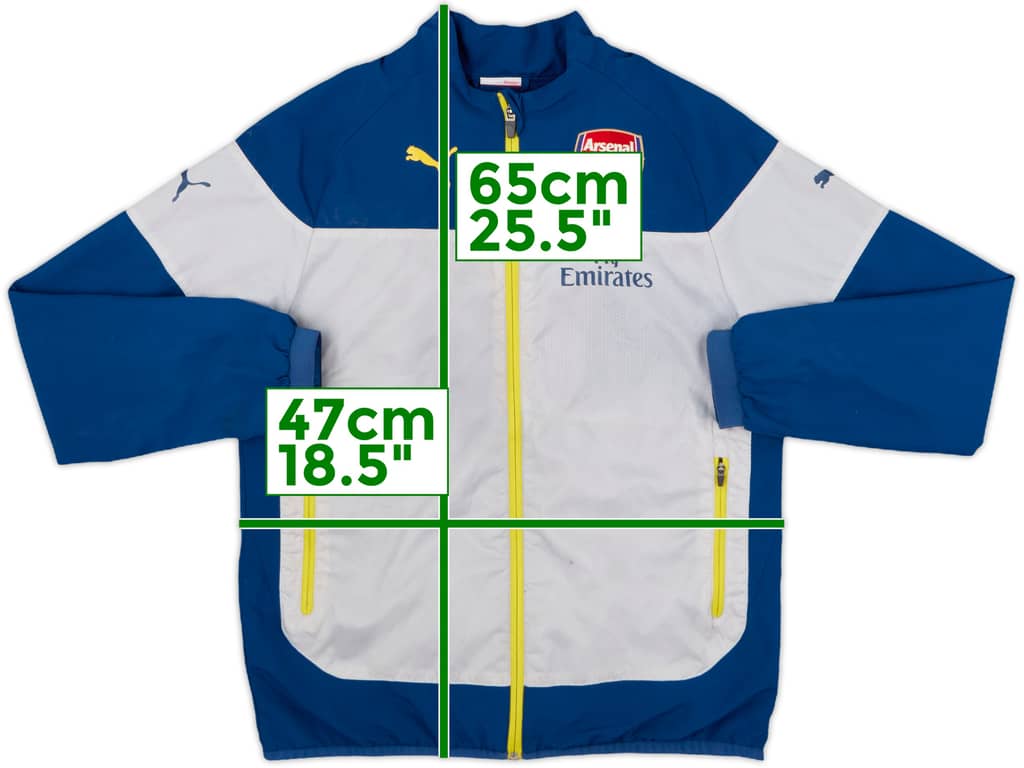 2014-15 Arsenal Puma Track Jacket - 7/10 - (L.Boys)