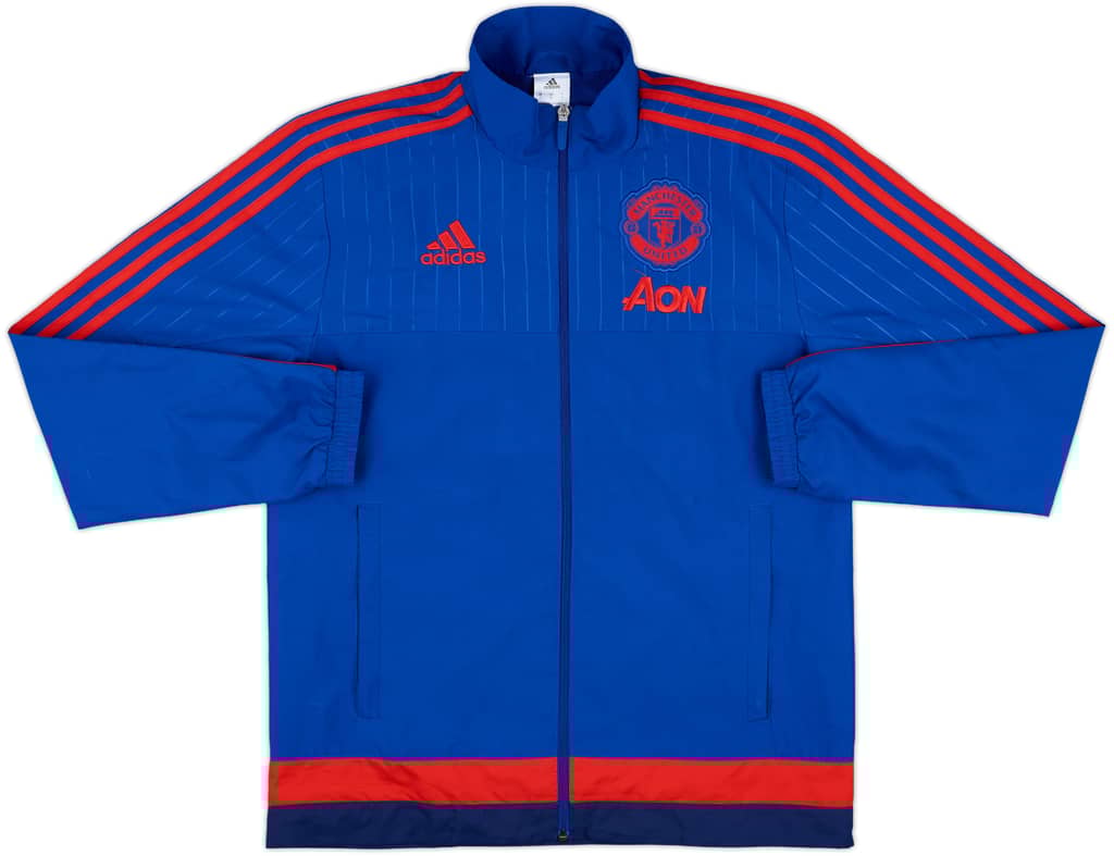 2015-16 Manchester United adidas Track Jacket - 8/10 - (S)