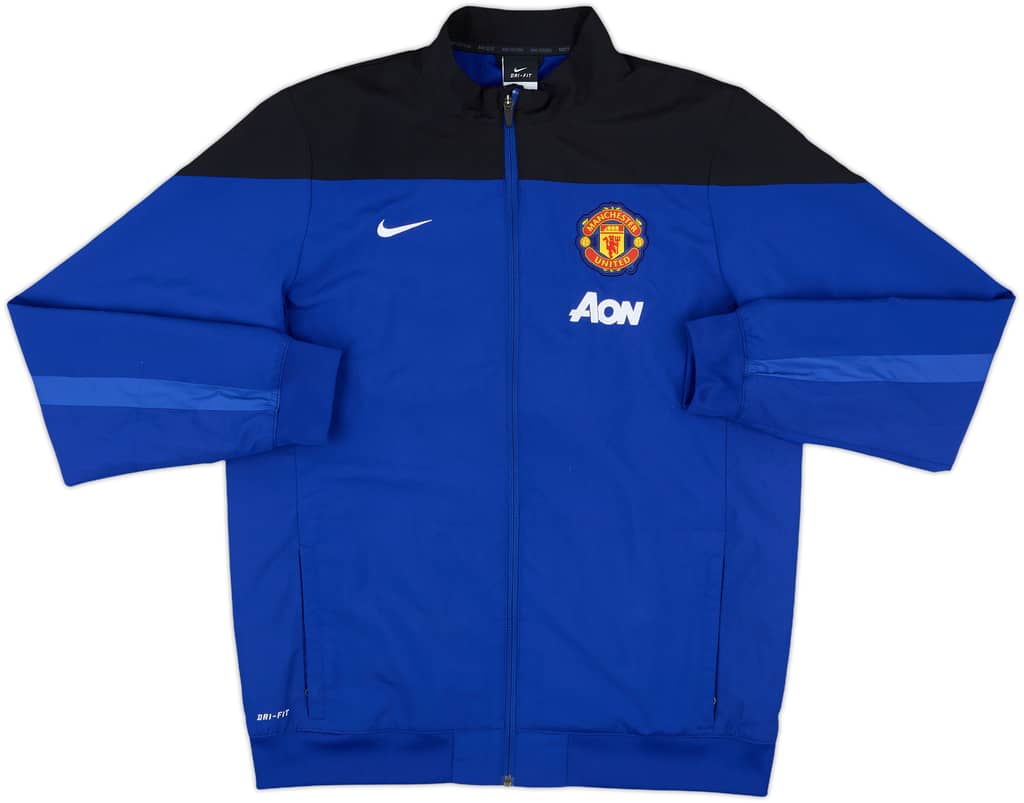 2013-14 Manchester United Nike Track Jacket - 8/10 - (XL.Boys)