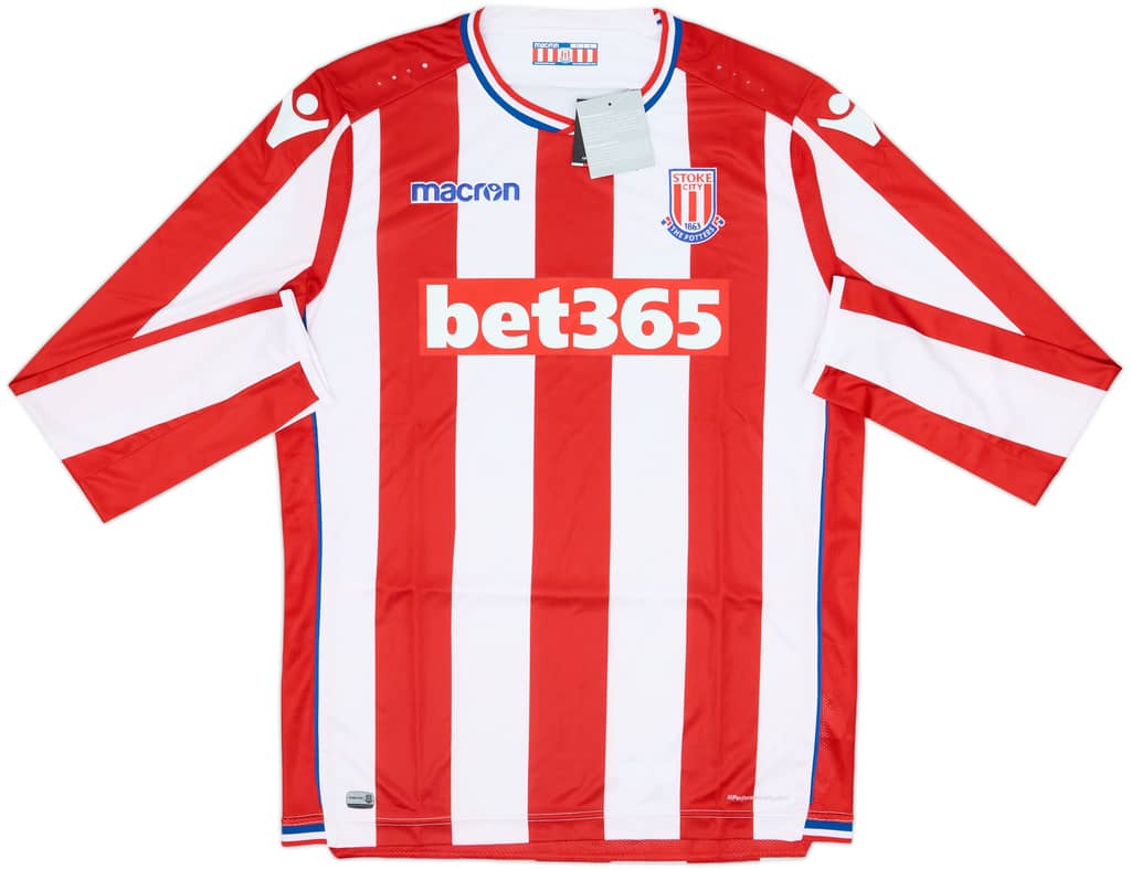2017-18 Stoke City Home L/S Shirt (XL)