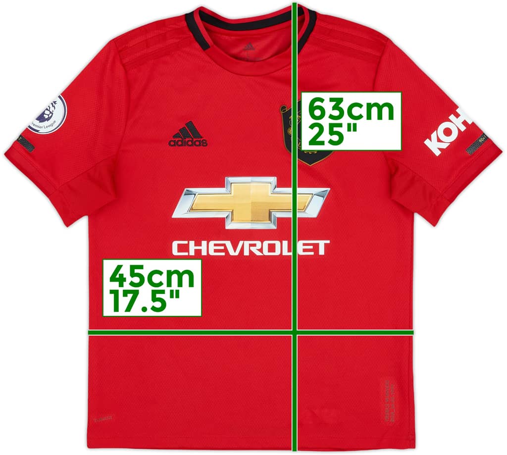 2019-20 Manchester United Home Shirt - 9/10 - (L.Boys)