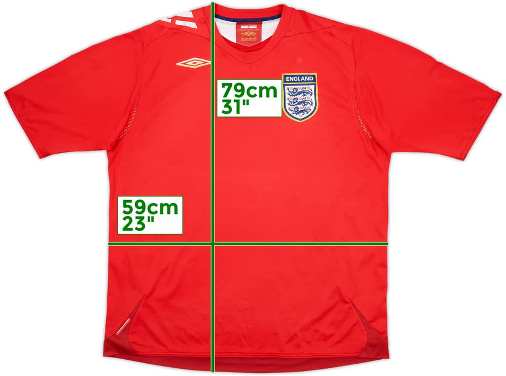 2006-08 England Away Shirt - 4/10 - (XL)