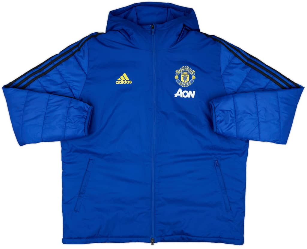 2019-20 Manchester United adidas Padded Bench Coat - 9/10 - (XL)