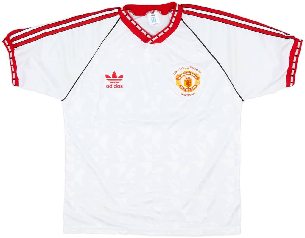 1990-91 Manchester United European Cup Winners Cup Shirt - 7/10 - (L)
