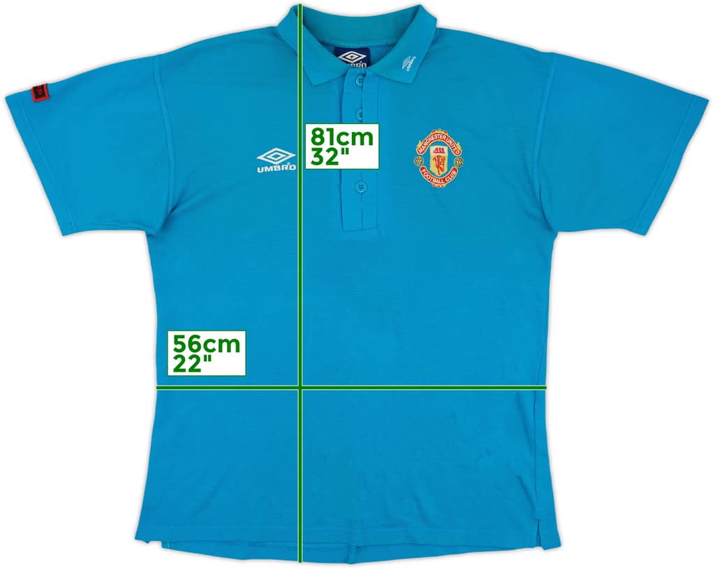 1996-97 Manchester United Umbro Polo Shirt - 6/10 - (L)