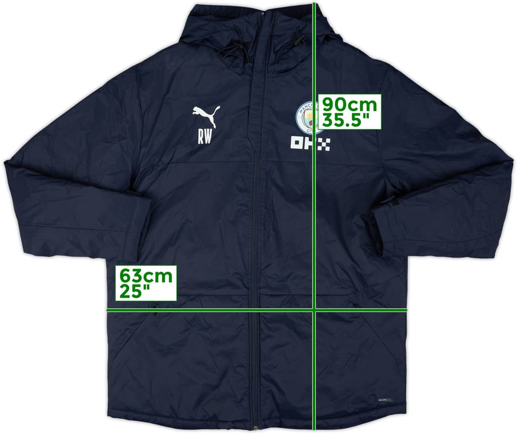 2022-23 Manchester City Puma Staff Issue Padded Bench Coat RW - 8/10 - (XL)