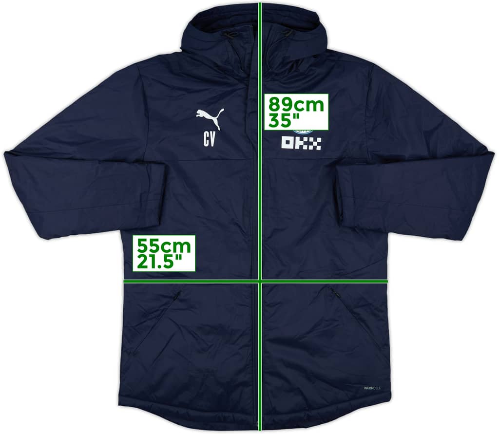 2022-23 Manchester City Puma Staff Issue Padded Bench Coat CV - 10/10 - (M)