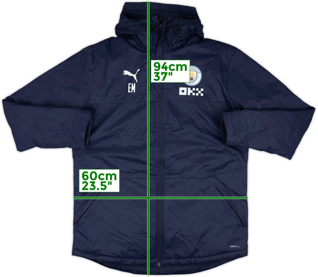 2022-23 Manchester City Staff Issue Puma Padded Bench Coat EM - 8/10 - (L)
