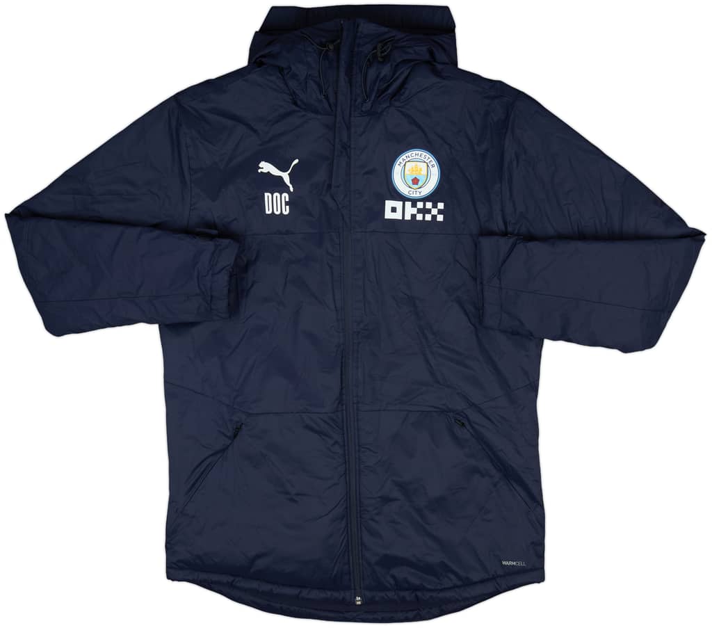 2022-23 Manchester City Staff Issue Puma Padded Bench Coat DOC - 10/10 - (M)